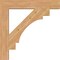 Ekena Millwork Merced Block Smooth Bracket, Western Red Cedar, 5 1/2"W x 38"D x 38"H BKT06X38X38MRC05SWR - alternate 2